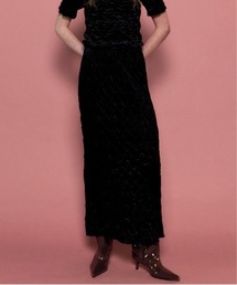 MAISON SPECIAL | Velor Shirring Skirt/ベロアシャーリングスカート■セットアップ対応■(スカート)