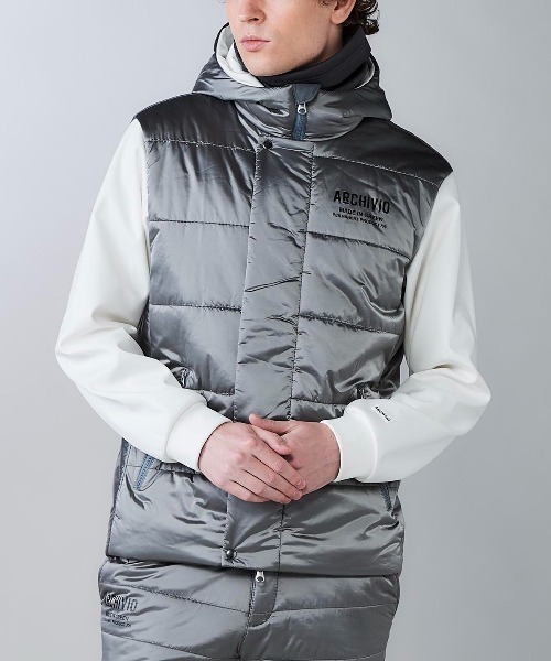 archivio(アルチビオ)の「<MENS>異素材切替中綿撥水ブルゾン(ブルゾン・メンズ・ブラック/カーキ/グレー・M/L/LL)」の3枚目の写真
