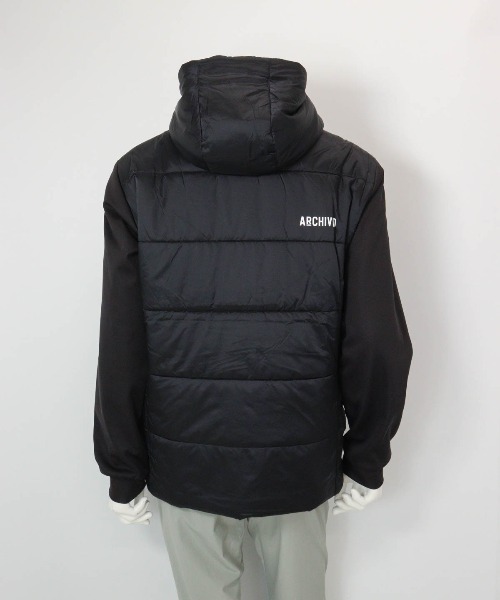 archivio(アルチビオ)の「<MENS>異素材切替中綿撥水ブルゾン(ブルゾン・メンズ・ブラック/カーキ/グレー・M/L/LL)」の4枚目の写真