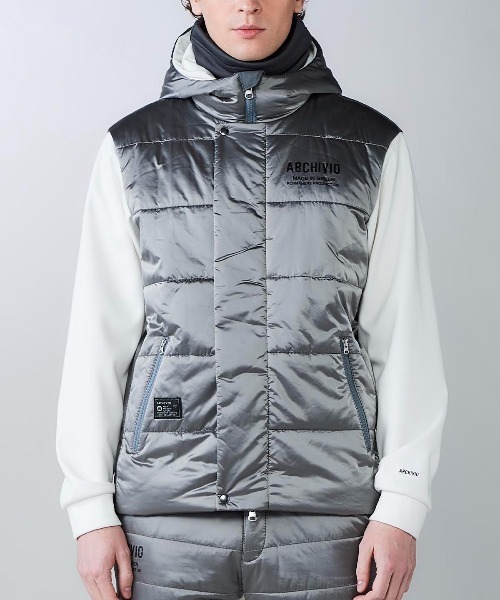 archivio(アルチビオ)の「<MENS>異素材切替中綿撥水ブルゾン(ブルゾン・メンズ・ブラック/カーキ/グレー・M/L/LL)」の8枚目の写真