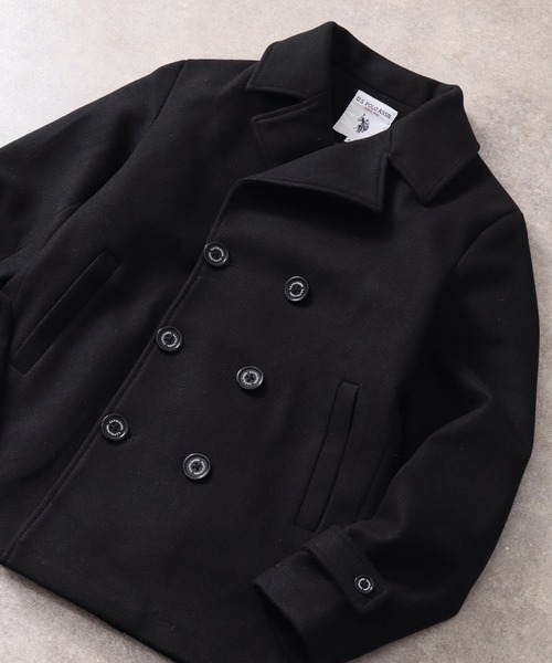 U.S. POLO ASSN.(ユーエスポロアッスン)の「【U.S. POLO ASSN./ユーエスポロアッスン】 メルトン ピーコート(ピーコート・メンズ・ブラック/グレー・S/M/L/XL)」の12枚目の写真