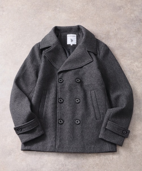 U.S. POLO ASSN.(ユーエスポロアッスン)の「【U.S. POLO ASSN./ユーエスポロアッスン】 メルトン ピーコート(ピーコート・メンズ・ブラック/グレー・S/M/L/XL)」の10枚目の写真