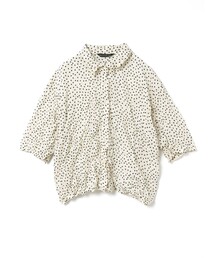 mizuiroind（ミズイロインド）の「mizuiro ind ドットプリントキャッチワッシャーシャツ（シャツ/ブラウス・レディース）」