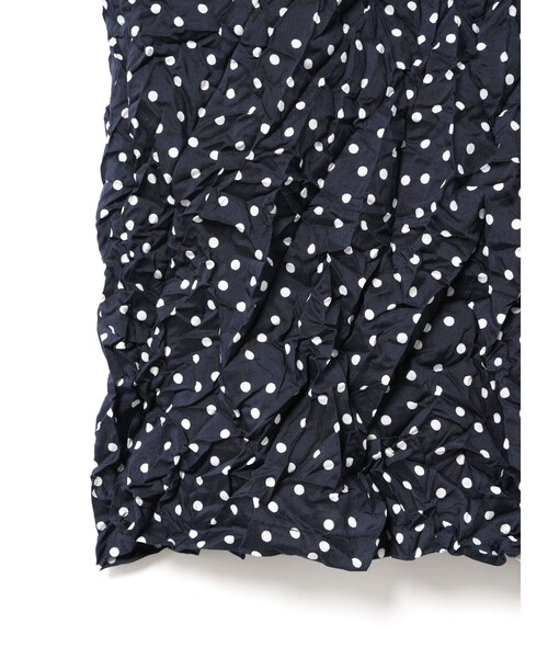 mizuiro ind ドットプリントキャッチワッシャーシャツ（シャツ