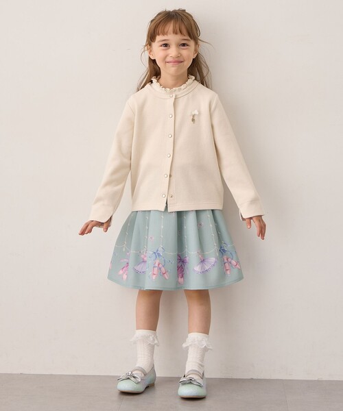 ANY（エニィ）の「まいにちスナップカーディガン（カーディガン/ボレロ・キッズ・アイボリー系/ライラック系/ピンク系/ブラック系・140/150/160）」の9枚目の写真