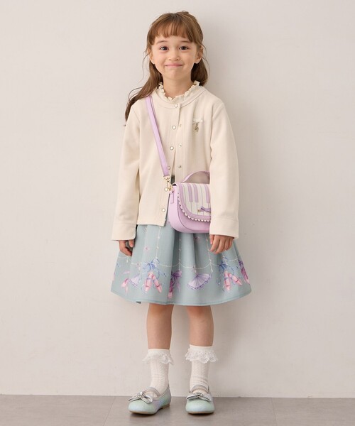 ANY（エニィ）の「まいにちスナップカーディガン（カーディガン/ボレロ・キッズ・アイボリー系/ライラック系/ピンク系/ブラック系・140/150/160）」の10枚目の写真