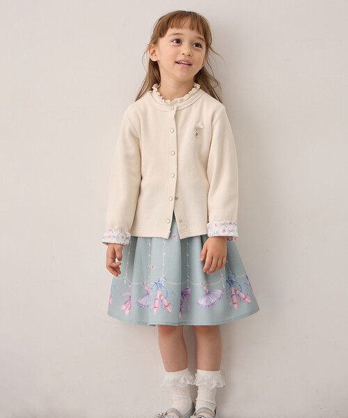 ANY（エニィ）の「まいにちスナップカーディガン（カーディガン/ボレロ・キッズ・アイボリー系/ライラック系/ピンク系/ブラック系・140/150/160）」の11枚目の写真