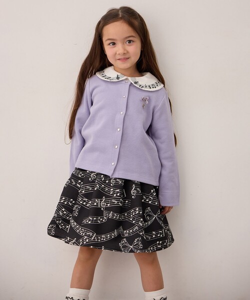 ANY（エニィ）の「まいにちスナップカーディガン（カーディガン/ボレロ・キッズ・アイボリー系/ライラック系/ピンク系/ブラック系・140/150/160）」の16枚目の写真