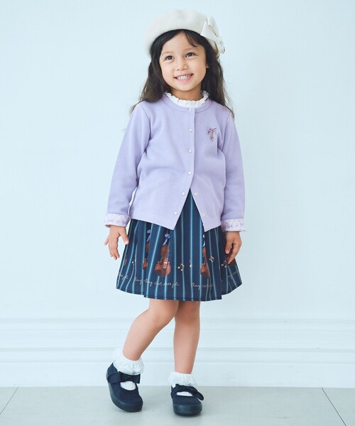 ANY（エニィ）の「まいにちスナップカーディガン（カーディガン/ボレロ・キッズ・アイボリー系/ライラック系/ピンク系/ブラック系・140/150/160）」の18枚目の写真