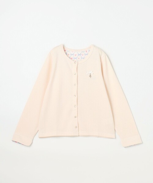 ANY（エニィ）の「まいにちスナップカーディガン（カーディガン/ボレロ・キッズ・アイボリー系/ライラック系/ピンク系/ブラック系・140/150/160）」の5枚目の写真