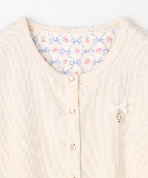 ANY（エニィ）の「まいにちスナップカーディガン（カーディガン/ボレロ・キッズ・アイボリー系/ライラック系/ピンク系/ブラック系・140/150/160）」の7枚目の写真