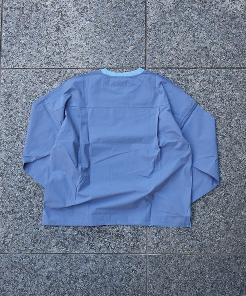 ATELANE(アテレーン)の「ATELANE / ブロード/ドッキング/ロンTEE/シャツ(Tシャツ/カットソー・メンズ・ブラック/ブルー/オフホワイト・X-LARGE/LARGE/MEDIUM)」の7枚目の写真
