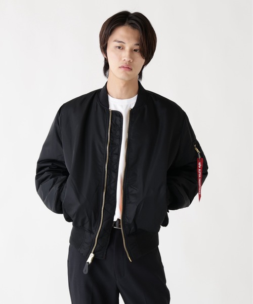 Alpha Industries（アルファインダストリーズ）の「【25FW新作商品】Alpha Industries/アルファインダストリーズ/ALPHA MA-1 FLIGHT JACKET（MA-1・メンズ・セージグリーン/ローズ/グレー/ブラック/カーキ/ライトブルー/ブラウン/ライトグレー/ネイビー/チャコール/マスタード/ブルー系その他3/グレー系その他6・X-SMALL/SMALL/MEDIUM/LARGE/X-LARGE/XX-LARGE/XS/L/M/S/XL/2XL）」の2枚目の写真