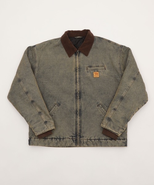 WEGO（ウィゴー）の「WEGO/【25年秋冬新作】ワーカーズキルティングZIPジャケット（ブルゾン・メンズ・カーキ/スカイブルー/ネイビー/ブラック系3・LARGE/MEDIUM）」の18枚目の写真