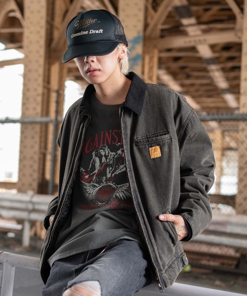 WEGO（ウィゴー）の「WEGO/【25年秋冬新作】ワーカーズキルティングZIPジャケット（ブルゾン・メンズ・カーキ/スカイブルー/ネイビー/ブラック系3・LARGE/MEDIUM）」の8枚目の写真