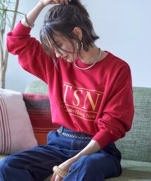 Remind me and forever | 【nane】ヴィンテージ加工スエットプルオーバー(スウェット)