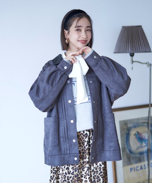 Remind me and forever（リマインドミーアンドフォーエバー）の「【nane】ヴィンテージ加工スエットプルオーバー（スウェット・レディース・ブラウン/レッド/グレー・FREE）」の16枚目の写真