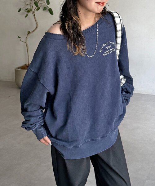 AMOMMA パワショルスウェット　未使用に近い✨ AMOMMA パワショルスウェット 未使用に近い✨ AMOMMA パワショル