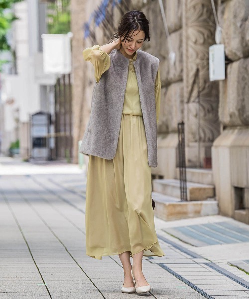 LAUTREAMONT(ロートレアモン)の「シアーブライト リバーシブルスカート≪手洗い可能≫(スカート・レディース・ブラウン/イエロー/ブラック・7号/9号)」の12枚目の写真
