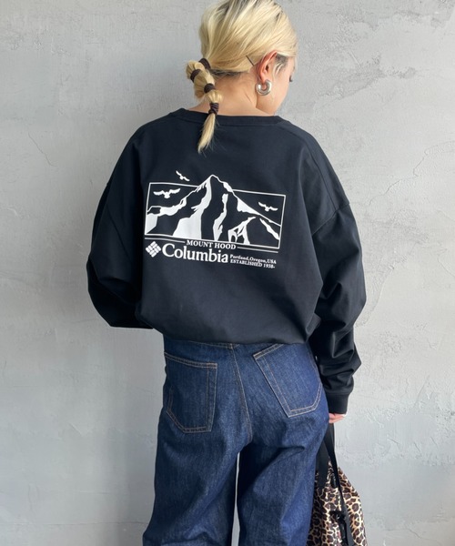 Columbia（コロンビア）の「【WEB限定】[Columbia/コロンビア] LOMA VISTA グラフィック バックプリント ロンT（Tシャツ/カットソー・レディース・ネイビー/ブラック/ホワイト・M/L）」の9枚目の写真