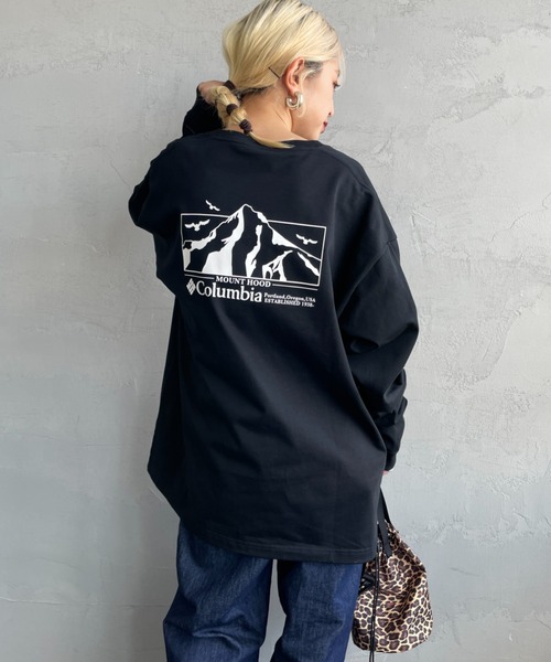 Columbia（コロンビア）の「【WEB限定】[Columbia/コロンビア] LOMA VISTA グラフィック バックプリント ロンT（Tシャツ/カットソー・レディース・ネイビー/ブラック/ホワイト・M/L）」の14枚目の写真