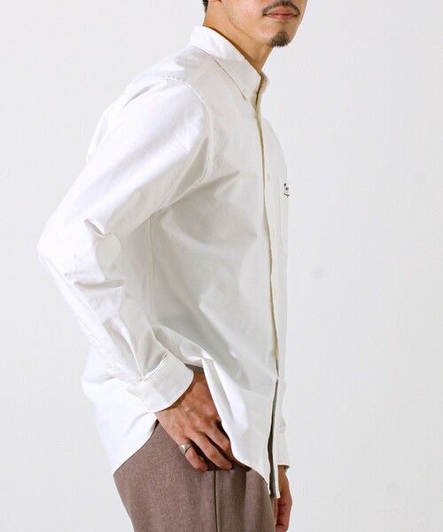 GLOSTER(グロスター)の「【定番×遊び心】フレブル刺繍BDシャツ 無地/クレイジーパターン(シャツ/ブラウス・メンズ・ホワイト/ホワイト×ブルー/ブルー系その他/ベージュ・S/M/L)」の10枚目の写真