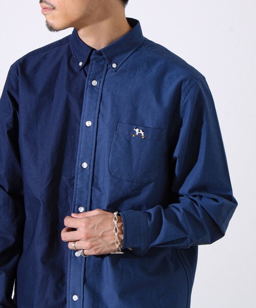 GLOSTER(グロスター)の「【定番×遊び心】フレブル刺繍BDシャツ 無地/クレイジーパターン(シャツ/ブラウス・メンズ・ホワイト/ホワイト×ブルー/ブルー系その他/ベージュ・S/M/L)」の22枚目の写真