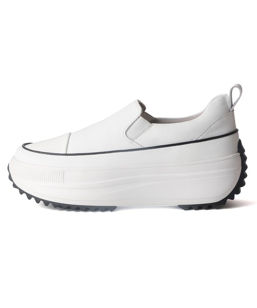 coca(ANDEX shoes product)(コカ)の「軽量 厚底 ボリュームソールスリッポンスニーカー(スニーカー・レディース・ブラック/ホワイト・SMALL/MEDIUM/LARGE)」の16枚目の写真