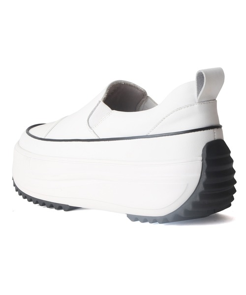 coca(ANDEX shoes product)(コカ)の「軽量 厚底 ボリュームソールスリッポンスニーカー(スニーカー・レディース・ブラック/ホワイト・SMALL/MEDIUM/LARGE)」の18枚目の写真