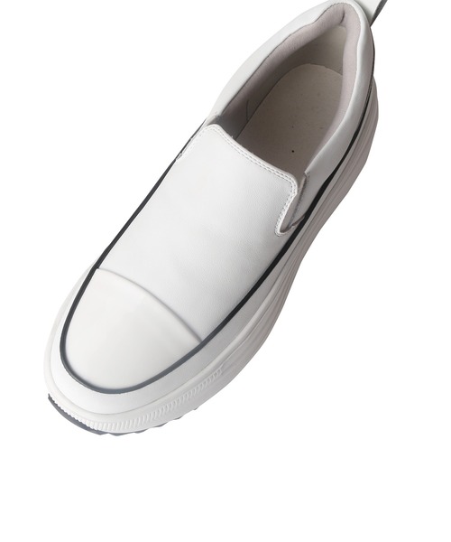 coca(ANDEX shoes product)(コカ)の「軽量 厚底 ボリュームソールスリッポンスニーカー(スニーカー・レディース・ブラック/ホワイト・SMALL/MEDIUM/LARGE)」の19枚目の写真