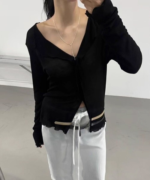 by LEGNA(バイレグナ)の「前後2WAY シアートップス(Tシャツ/カットソー・レディース・ブラウン系/アイボリー/ブラック/グレー・FREE)」の12枚目の写真