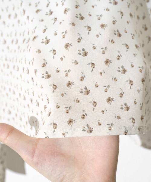 flower（フラワー）の「ラッフルドブルームブラウス（シャツ/ブラウス・レディース・アイボリー/ブラウン・FREE）」の17枚目の写真