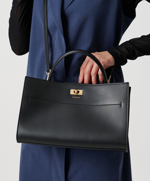 ORSETTO（オルセット）の「＜ORSETTO＞SCATOLA 2WAY バッグ（ハンドバッグ・レディース・ブラック・FREE）」の2枚目の写真