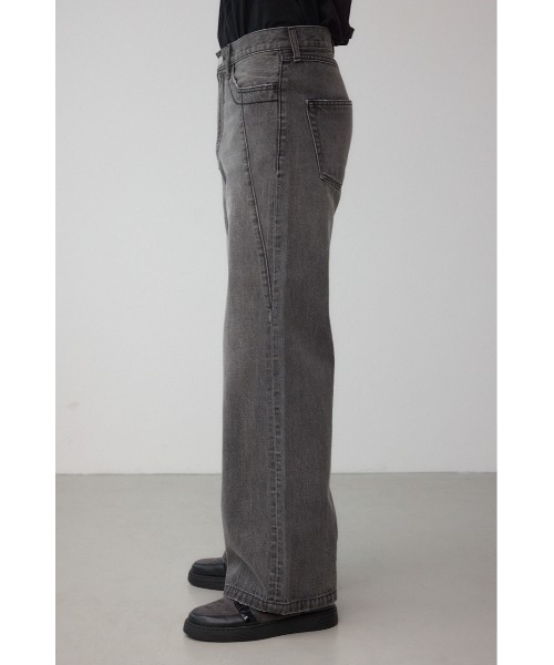 AZUL by moussy（アズールバイマウジー）の「AZUL DENIM 切替ワイドフレア（デニムパンツ・メンズ・ブルー/ブラック・SMALL/MEDIUM/LARGE）」の6枚目の写真