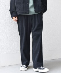 SHIPS any:〈洗濯機可能〉SOLOTEX(R) コーデュロイ セミワイド イージーパンツ(セットアップ対応)◇