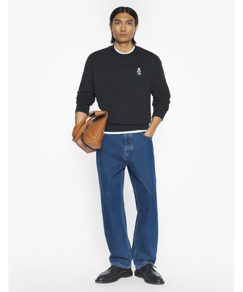 Maison Kitsune（メゾンキツネ）の「DRESSED FOX COMFORT SWEATSHIRT（スウェット・メンズ・ブラック・XL/L/M/S/XS）」の4枚目の写真