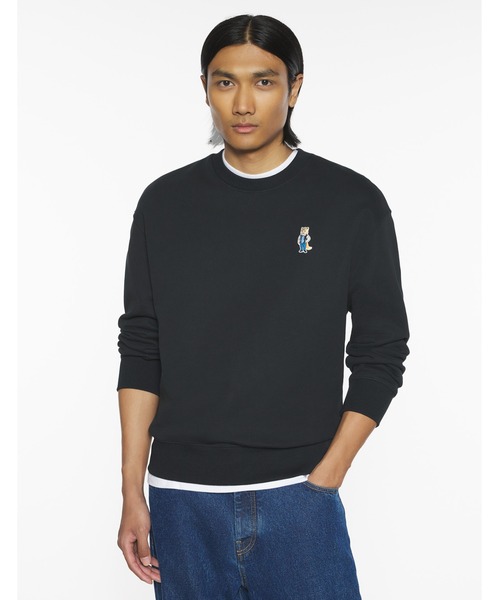 Maison Kitsune（メゾンキツネ）の「DRESSED FOX COMFORT SWEATSHIRT（スウェット・メンズ・ブラック・XL/L/M/S/XS）」の5枚目の写真