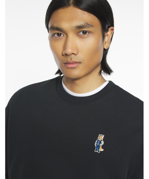Maison Kitsune（メゾンキツネ）の「DRESSED FOX COMFORT SWEATSHIRT（スウェット・メンズ・ブラック・XL/L/M/S/XS）」の6枚目の写真