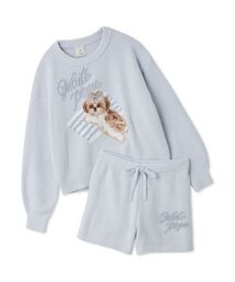 gelato pique | 【ONLINE限定】シーズージャガードプルオーバー＆ベビモコショートパンツセット(ルームウェア/パジャマ)
