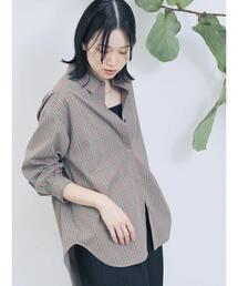 Samansa Mos2 blue | 【イージーケア】マルチスタイルシャツ(シャツ/ブラウス)