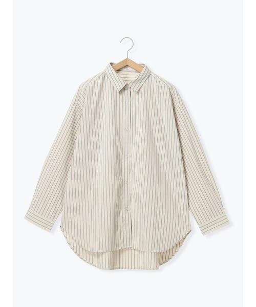 Samansa Mos2 blue（サマンサモスモスブルー）の「【イージーケア】マルチスタイルシャツ（シャツ/ブラウス・レディース・ブルー/グレー/ブラック/キナリ/ベージュ・M/L）」の20枚目の写真