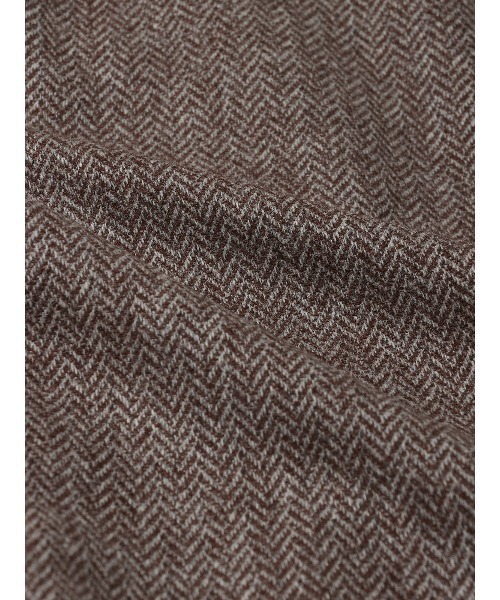 SUIT SQUARE（スーツスクエア）の「GOOVI ダブルブレストジャケット ウールソフトツイード ヘリンボーン（テーラードジャケット・メンズ・パープル系・1/2/3）」の9枚目の写真