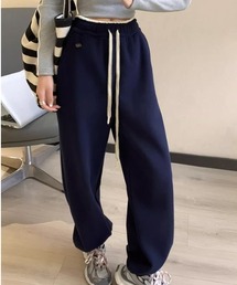 ウエストレイヤード裏起毛スエット