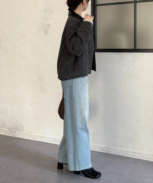 Thevon(ゼボン)の「ツイードショートジャケット(ブルゾン・レディース・ブラウン/ブラック・FREE)」の10枚目の写真