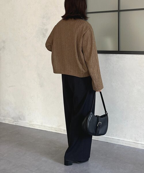 Thevon(ゼボン)の「ツイードショートジャケット(ブルゾン・レディース・ブラウン/ブラック・FREE)」の17枚目の写真