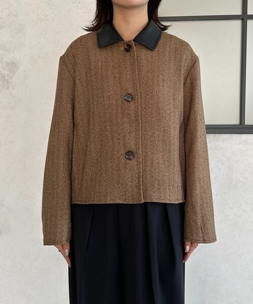 Thevon(ゼボン)の「ツイードショートジャケット(ブルゾン・レディース・ブラウン/ブラック・FREE)」の19枚目の写真