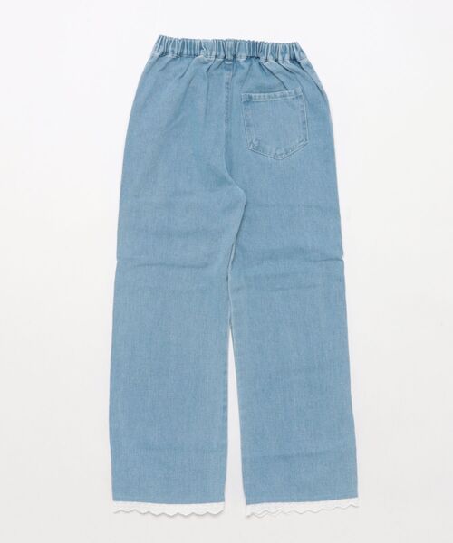 coca（coca）（コカ）の「キッズ　デニム裾レースパンツ（デニムパンツ・キッズ・ブルー・120/130/150/140）」の16枚目の写真