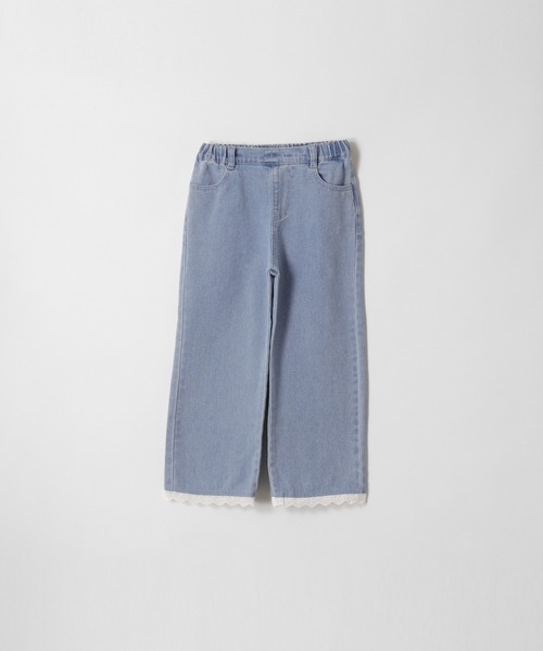 coca（coca）（コカ）の「キッズ　デニム裾レースパンツ（デニムパンツ・キッズ・ブルー・120/130/150/140）」の14枚目の写真