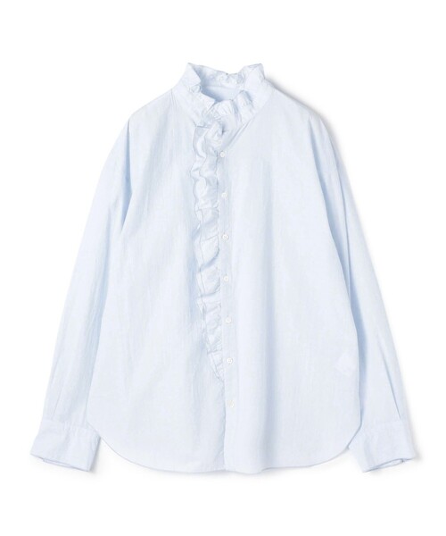 TOMORROWLAND ギャルリーヴィー コットンサッカー フリルクルーシャツ コットンサッカー フリルカラーシャツ（シャツ/ブラウス