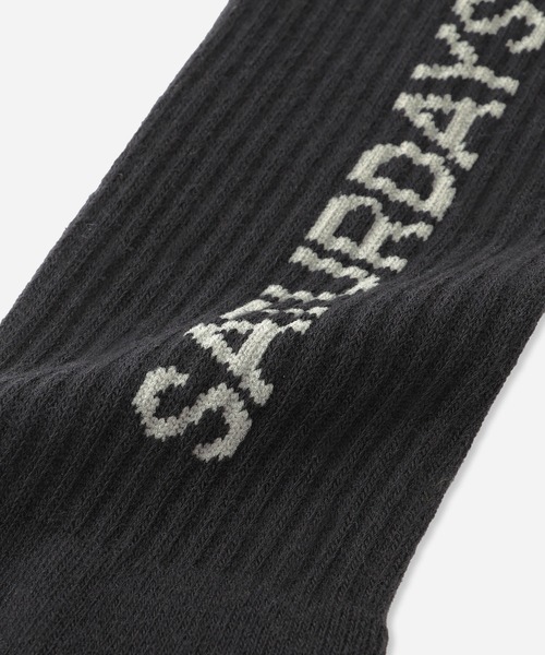Saturdays NYC（サタデーズ ニューヨークシティ ）の「Logo Sock（ソックス/靴下・メンズ・ブラック/ターコイズブルー/イエロー・FREE）」の7枚目の写真